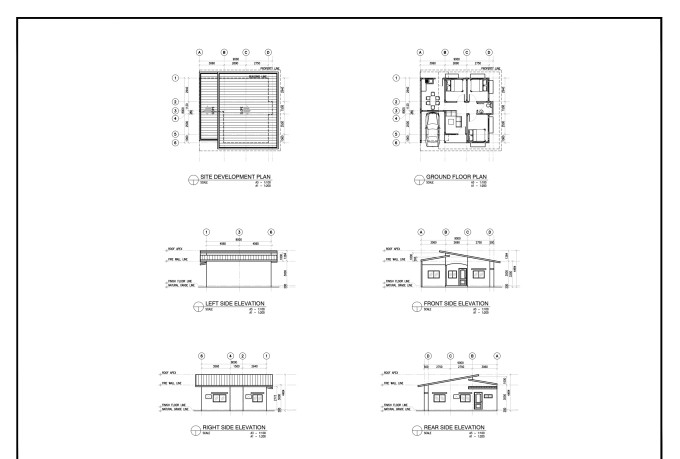 convert sketches to presentable technical drawings